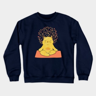 Yoga Cat Fish Meditation Crewneck Sweatshirt